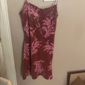Pink sequin dress